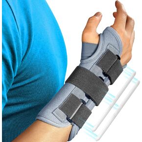 FEATOL Wrist Brace Splint Carpal Tunnel for Women Men, Night Wrist Sleep Support Brace, Left Hand, Small/Medium, Hand brace for Sprain, Carpal Tunnel, Syndrome,Arthritis, Tendonitis, Wrist Pain