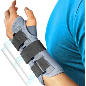 FEATOL Wrist Brace Splint Carpal Tunnel for Women Men, Night Wrist Sleep Support Brace, Left Hand, Small/Medium, Hand brace for Sprain, Carpal Tunnel, Syndrome,Arthritis, Tendonitis, Wrist Pain in Kuwait