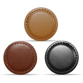 Golf Ball Markers Magnetic Leather Value 10 Pack, 1.6" Mark Position Marking Disc Bag Tools Accessories Gifts for Men Women Golfers