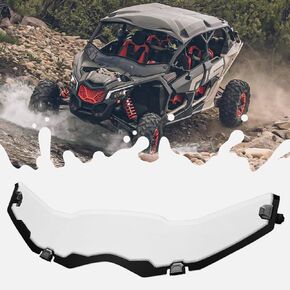 طراز ELITEWILL X3 الأمامي نصف الزجاج الأمامي المقاوم للخدش متوافق مع 2017-2022 Can Am Maverick X3/ X3 Max جميع الموديلات تحل محل OEM #715002909 in Kuwait