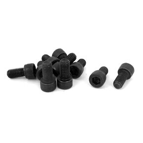 uxcell® M10x20mm 12.9 Alloy Steel Hex Socket Head Cap Screws Bolts Black 10pcs