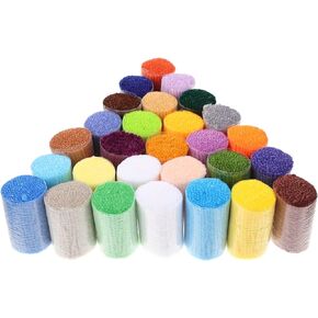 Rug Crochet Yarn Precut Yarn Set 30 Rolls Polyester Yarn DIY Craft Yarn Knitting Line Crochet Yarn for Sweater Hat Knitting Crochet Mini Project Vintage Rug Yarn Rug Hooking Tool