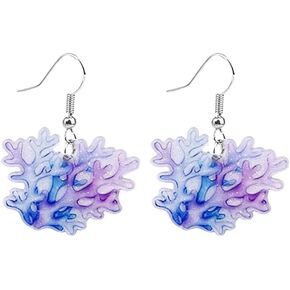 Dream Ocean Earrings Cute Novelty Acrylic Blue Sea Seashells Dangle Earrings Funny Fish Mermaid Coral Jewelry for Women Girls Ocean Animals Summer Gifts in Saudi Arabia