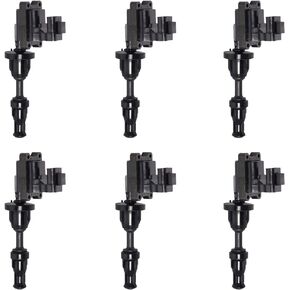ENA Set of 6 Ignition Coil Compatible with Nissan Infiniti 300ZX J30 1990 1991 1992 1993 1994 1995 1996 1997 3.0L V6 Replacement for UF132