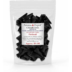 2'' Patchouli Backflow Charcoal Incense Cones (Approx. 45-50)