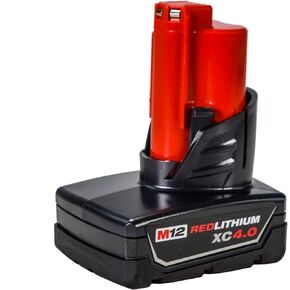 Milwaukee 48-11-2440 M12 4.0 Ah MAX Lithium Ion Battery Pack Single Pack