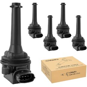 Ignition Coil Pack Replacement for Volvo L5 2.3 2.4 2.5 2003 2004 2005 2006 2007 Volvo V70 XC70 XC90 S80 S60, S60 C70 V70 S70, L6 2.8L S80, L6 2.9L S80 XC90, Set of 5, UF341 UF341T
