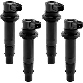 Ignition Coil Pack 4pcs Compatible with Yamaha 2003-2007 YZF R6| 2002-2006 YZF R1| 2006-2014 FZ1 & More Replaces# F6T558, 5VY-82310-00-00