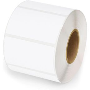 2 Inch White Circle Thermal Sticker Labels,1000pcs Self-Adhesive Round Direct Thermal Labels,Multi-Purpose Multifunctional Roll Thermal Stickers,for Barcodes,QR Code,DIY Logo Design,Name Tag