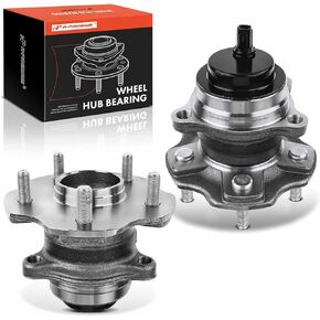 A-Premium 2 x Rear Wheel Bearing and Hub Assembly with ABS & 5-Lug Compatible with Toyota Highlander 2014-2020 & Lexus RX350 2010-2019, RX350L 2018-2019, RX450h 2010-2016, FWD Only