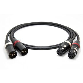 Mogami 2534 Quad Pair (L,R) Cable | Neutrik XLR Female - XLR Male | HiFi - 16.40 ft / 5.0 m