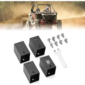 KEMIMOTO Main Driver Seat Risers by 2" Get Better Driving View Leg Room Compatible with RZR Raises Seat 2020+ Polaris RZR PRO XP/4 XP, 2022+ RZR PRO R/4 R, 2022+ RZR TURBO R/4 R, Black 4PCS