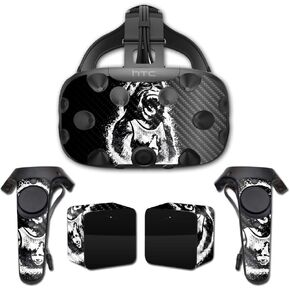 MightySkins Carbon Fiber Skin for HTC Vive Full Coverage - Monkey Boy | Protective, Durable Textured Carbon Fiber Finish | Easy to Apply, Remove, and Change Styles | Made in The USA