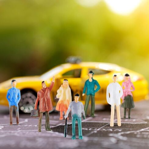 Namalu 140 قطعة تماثيل صغيرة للأشخاص 1: 25 1: 50 1: 75 1: 150 مقياس أشخاص صغيرين نموذج تماثيل بلاستيكية معمارية جالسة وواقفًا تماثيل أشخاص مصغرة متنوعة للمشاهد المصغرة in Kuwait