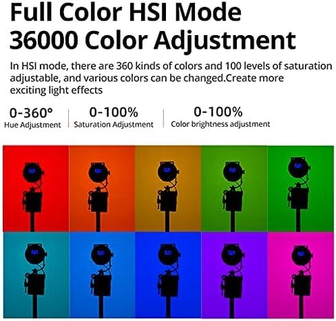 AMBITFUL FL80 RGB FL80RGB LED الفيديو الضوئي 80 واط 5600 كيلو في الهواء الطلق التصوير ضوء النهار الإضاءة ضبط السطوع بونز دعامة لجهاز التثبيت APP in Kuwait