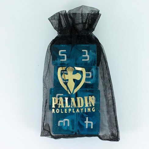 نرد Starfarer Sci-Fi D6 - "أندروميدا" - أزرق مع دوامات بيضاء in Kuwait