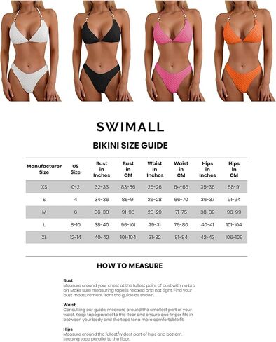 مجموعة البكيني النسائية ذات الخيط المثلث من swimall، قطعتين من ملابس السباحة اللطيفة in Saudi Arabia