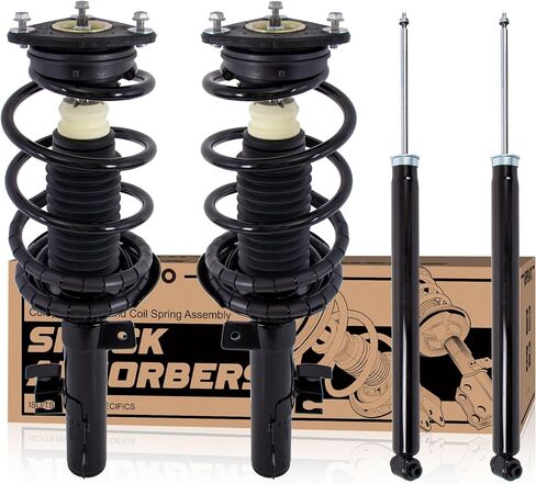 Pair Front Complete Struts Assembly 172264 172263 Compatible for 2006-2010 Mazda 5/2004-2013 Mazda 3 Excluding Speed Model Replacement Coil Spring Shocks Absorbers (2PCS) in Kuwait