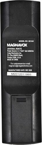 ماجنافوكس MC348 8 في 1 جهاز تحكم عن بعد عالمي | تحكم في ما يصل إلى 8 أجهزة باستخدام جهاز تحكم عن بعد واحد | يعمل مع معظم العلامات التجارية الكبرى | يعمل مع التلفزيون وأقراص DVD وVCR الفضائية والمزيد | in Kuwait