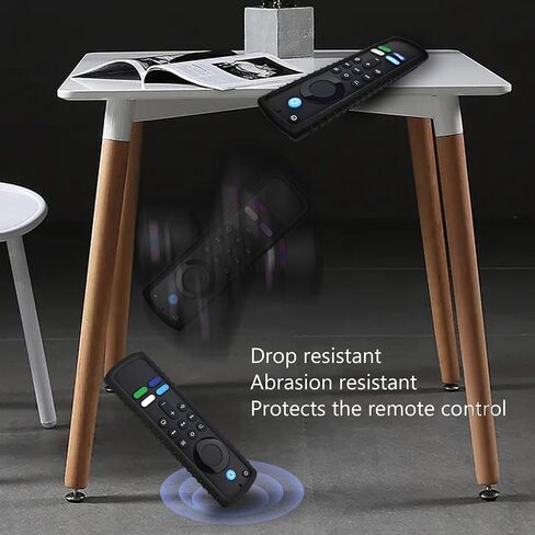 (3 Pack) Protective Cover for Fire TV Stick Remote, Friendly Silicone Material, DropProof, DustProof, Washable, Compatible with Most Models of Fire Stick 4k/Max Voice Remote Case, FireTV Remote Skin in Saudi Arabia