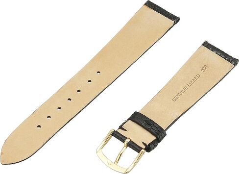 هادلي روما للرجال MSM700RA-200 حزام ساعة جلد سحلية أسود أصلي 20 ملم in Kuwait