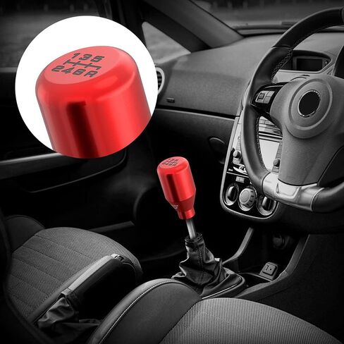(Black) 5 Speed Weighted Manual Universal Automatic Shifter Shift Knobs Lever with 3 Adapters Fit Compatible with Manual Cars Most Automatic Cars in Saudi Arabia