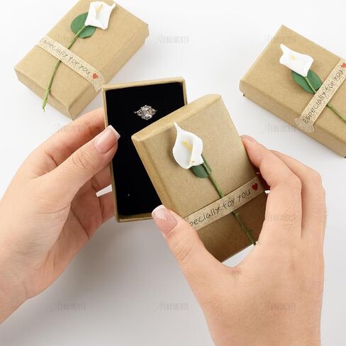 AUEAR, 10 Pack Jewelry Gift Box Set Filled with Foam Insert for Anniversaries Wedding Birthday Valentine's Day (3.5 x 1 x 2.2 In) in Saudi Arabia