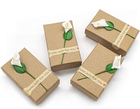 AUEAR, 10 Pack Jewelry Gift Box Set Filled with Foam Insert for Anniversaries Wedding Birthday Valentine's Day (3.5 x 1 x 2.2 In) in Saudi Arabia