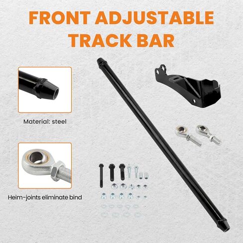 قضيب مسار قابل للتعديل من maxpeedingrods لسيارة دودج رام 1500 2500 3500 1994-2001 4x4 مع رفع 0-4 بوصة، قضيب بانهارد أمامي مع دعامة نقل in Kuwait