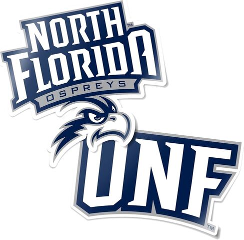 ملصق من الفينيل لجامعة صبار الصحراء في شمال فلوريدا UNF Ospreys ملصق من الفينيل لزجاجة مياه للكمبيوتر المحمول ودفتر قصاصات السيارة (مجموعة 4 بوصة V1) in Saudi Arabia