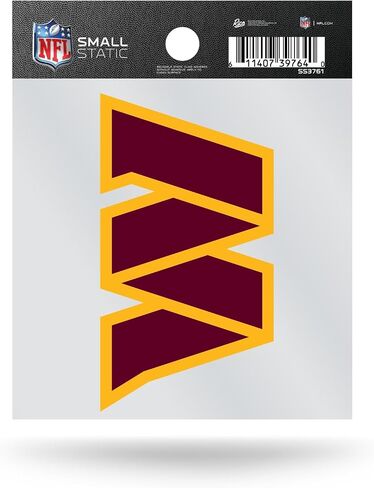 Rico Industries NFL Football Washington Commanders Primary Small Static Cling, White in Saudi Arabia