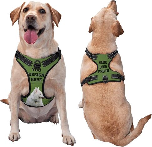 صدرية عاكسة للضوء، شبكة شطرنج وشبكة باللونين الأبيض والأسود قابلة للتعديل بدون سحب، سرج للحيوانات الأليفة، أكسفورد أنيق، سهل التحكم، مشي الجرو خارج المنزل - متوسط in Kuwait