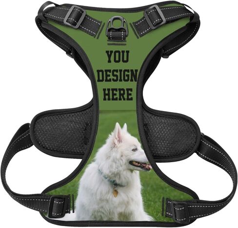 صدرية عاكسة للضوء، شبكة شطرنج وشبكة باللونين الأبيض والأسود قابلة للتعديل بدون سحب، سرج للحيوانات الأليفة، أكسفورد أنيق، سهل التحكم، مشي الجرو خارج المنزل - متوسط in Kuwait