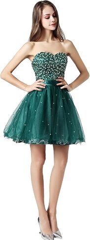 Sarahbridal Womens Short Tullle Sequins Homecoming Dresses Mine Prom Party Gowns in Saudi Arabia