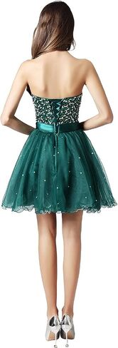 Sarahbridal Womens Short Tullle Sequins Homecoming Dresses Mine Prom Party Gowns in Saudi Arabia