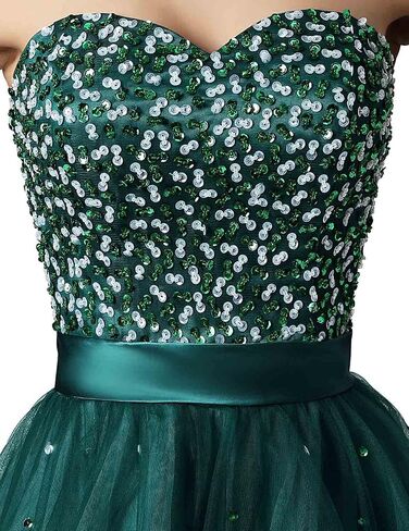 Sarahbridal Womens Short Tullle Sequins Homecoming Dresses Mine Prom Party Gowns in Saudi Arabia