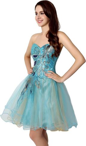 Sarahbridal Womens Short Tullle Sequins Homecoming Dresses Mine Prom Party Gowns in Saudi Arabia