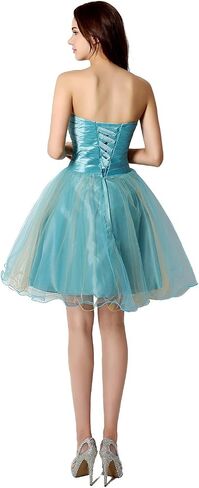 Sarahbridal Womens Short Tullle Sequins Homecoming Dresses Mine Prom Party Gowns in Saudi Arabia
