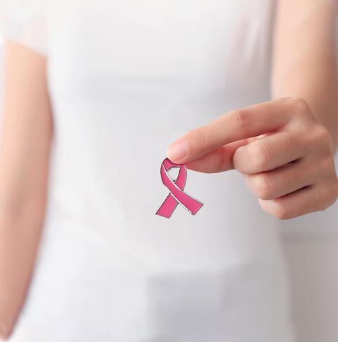 10 قطعة دبابيس للتوعية بسرطان الثدي للنساء الأمل الوردي الشريط دبابيس التلبيب بروش معدني للتعرف على الأعمال الخيرية، والحدث العام، وجمع التبرعات in Kuwait