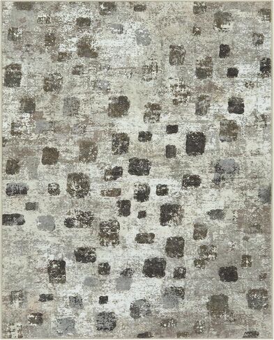 Lahome Abstract Bedroom Rug, Soft 4x6 Rug Ultra-Thin Non Slip Living Room Rugs, Boho Washable Rugs Stain Resistant Brown Rug Throw Carpet for Dining Room Office Hardwood Floor(4'x6', Brown) in Saudi Arabia