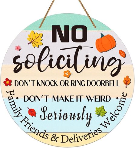 WaaHome مضحك لا علامة التماس للمنزل، 11.3 "الخريف موضوع الأصدقاء الأسرة والتسليم علامة ترحيب للمنزل سقوط الباب الأمامي إكليل الجدار الزينة، مزرعة لا علامة التماس للمنزل الخريف in Kuwait