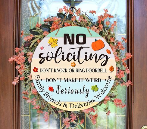 WaaHome مضحك لا علامة التماس للمنزل، 11.3 "الخريف موضوع الأصدقاء الأسرة والتسليم علامة ترحيب للمنزل سقوط الباب الأمامي إكليل الجدار الزينة، مزرعة لا علامة التماس للمنزل الخريف in Kuwait