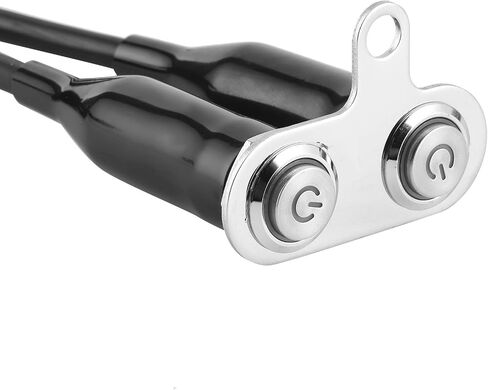 Motorcycle Handlebar Switch 12V Stainless Steel Motorcycle Handlebar Fog Light Switch Button LED Modification Bracket Control Push Button(Two switches) in Saudi Arabia