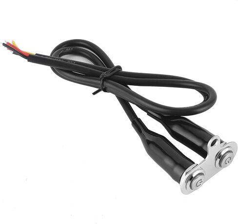 Motorcycle Handlebar Switch 12V Stainless Steel Motorcycle Handlebar Fog Light Switch Button LED Modification Bracket Control Push Button(Two switches) in Saudi Arabia