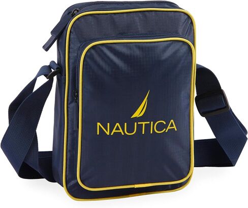 NAUTICA Unisex's Shoulder Bag, Grey Orange in Saudi Arabia