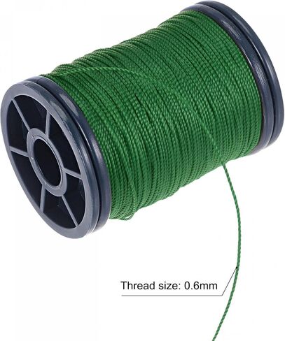 uxcell 0.6mm Polyester Sewing Thread 82 Yards Extra Strong Upholstery Thread Lightly Wax String for Manual and Machine Sews Alloy Orange in Saudi Arabia