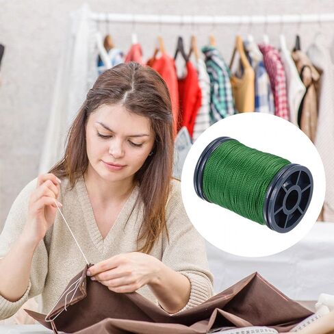 uxcell 0.6mm Polyester Sewing Thread 82 Yards Extra Strong Upholstery Thread Lightly Wax String for Manual and Machine Sews Alloy Orange in Saudi Arabia