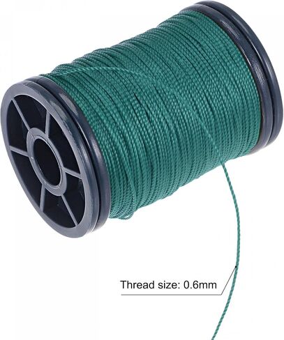 uxcell 0.6mm Polyester Sewing Thread 82 Yards Extra Strong Upholstery Thread Lightly Wax String for Manual and Machine Sews Alloy Orange in Saudi Arabia