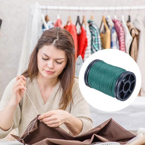 uxcell 0.6mm Polyester Sewing Thread 82 Yards Extra Strong Upholstery Thread Lightly Wax String for Manual and Machine Sews Alloy Orange in Saudi Arabia
