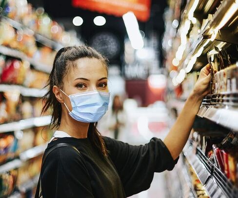 MASKT-03-A iMask 3-Ply Disposable Protective Face Masks - Comfortable Fit - Elastic Ear Hooks Everyday Non-Medical Use - Blue - 50-Pack in Saudi Arabia